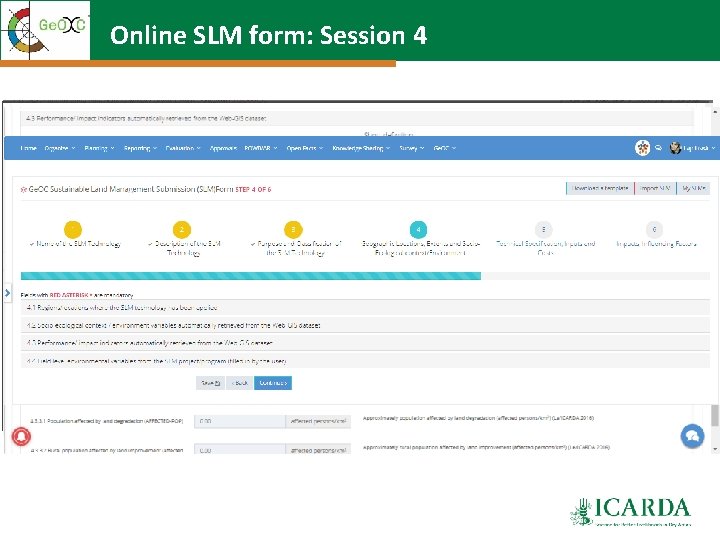 Online SLM form: Session 4 