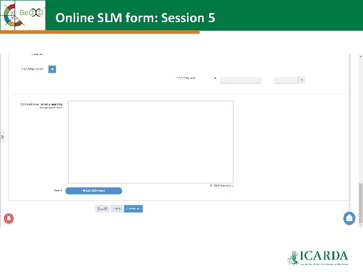Online SLM form: Session 5 