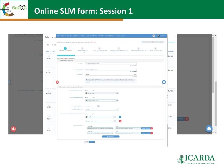 Online SLM form: Session 1 