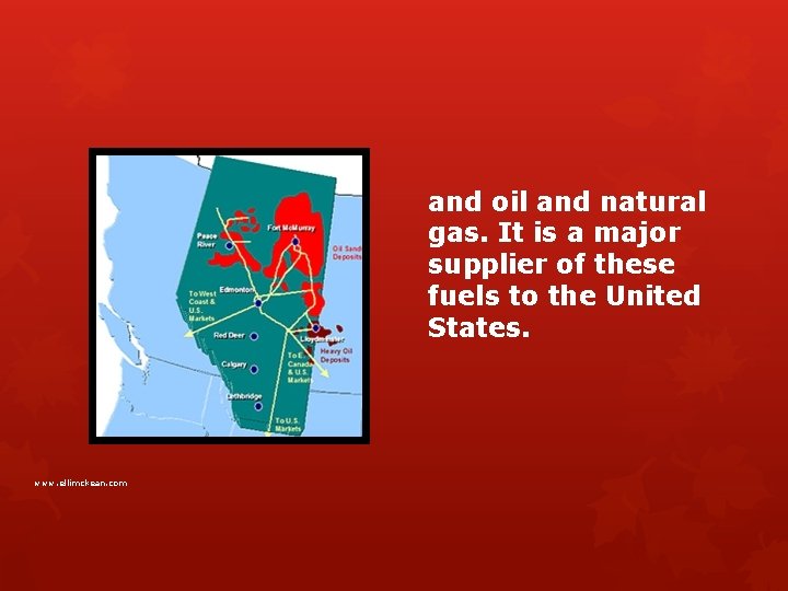 and oil and natural gas. It is a major supplier of these fuels to