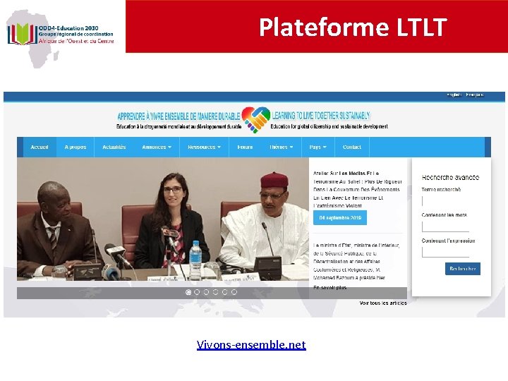 Plateforme LTLT Vivons-ensemble. net 