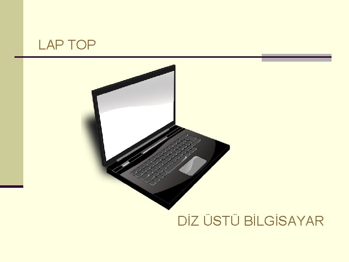 LAP TOP DİZ ÜSTÜ BİLGİSAYAR 