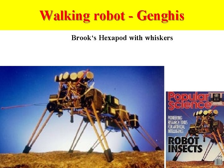 Walking robot - Genghis Brook‘s Hexapod with whiskers 
