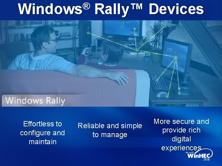 ® Windows Effortless to configure and maintain Rally™ Devices Reliable and simple to manage