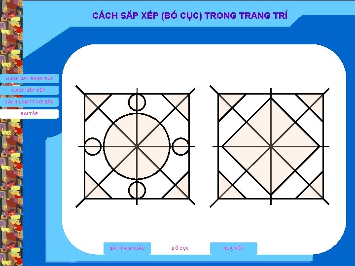 CÁCH SẮP XẾP (BỐ CỤC) TRONG TRANG TRÍ QUAN SÁT NHẬN XÉT CÁCH SẮP