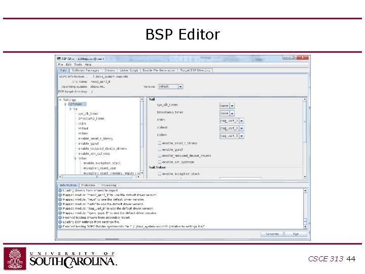 BSP Editor CSCE 313 44 BSP Editor CSCE 313 44