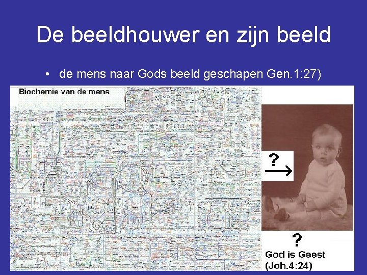 De beeldhouwer en zijn beeld • de mens naar Gods beeld geschapen Gen. 1: