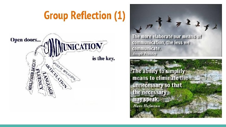 Group Reflection (1) 