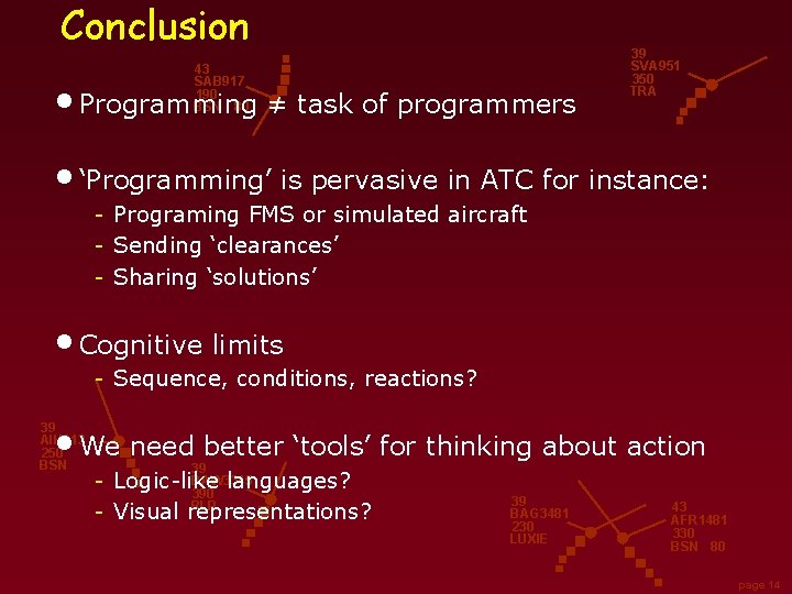 Conclusion 43 SAB 917 190 BSN 80 • Programming ≠ task of programmers 39