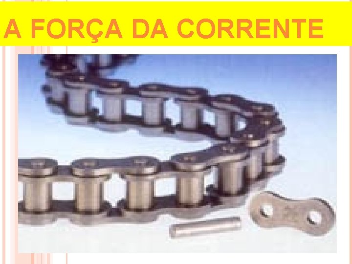 A FORÇA DA CORRENTE 