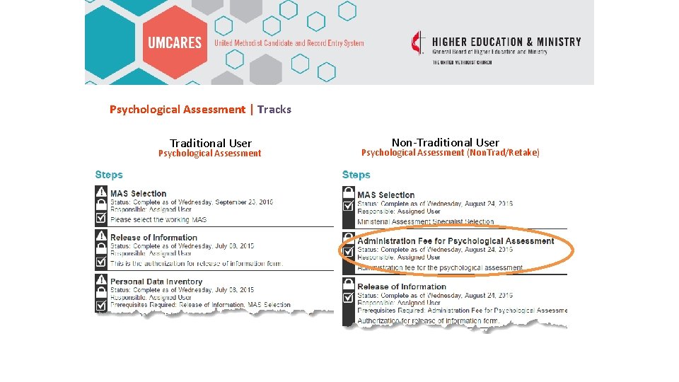 Psychological Assessment | Tracks Traditional User Psychological Assessment Non-Traditional User Psychological Assessment (Non. Trad/Retake)