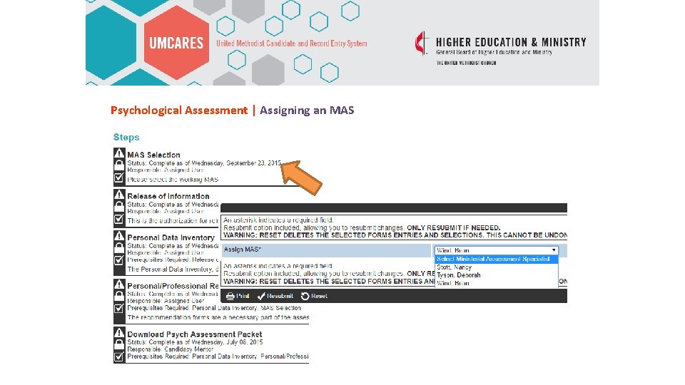 Psychological Assessment | Assigning an MAS 