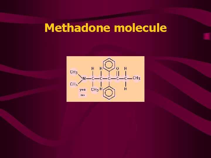 Methadone molecule 