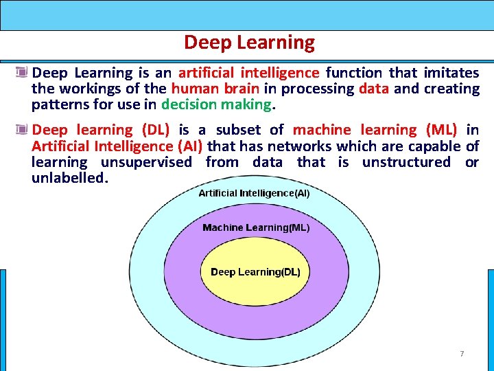 Deep Learning is an artificial intelligence function that imitates the workings of the human