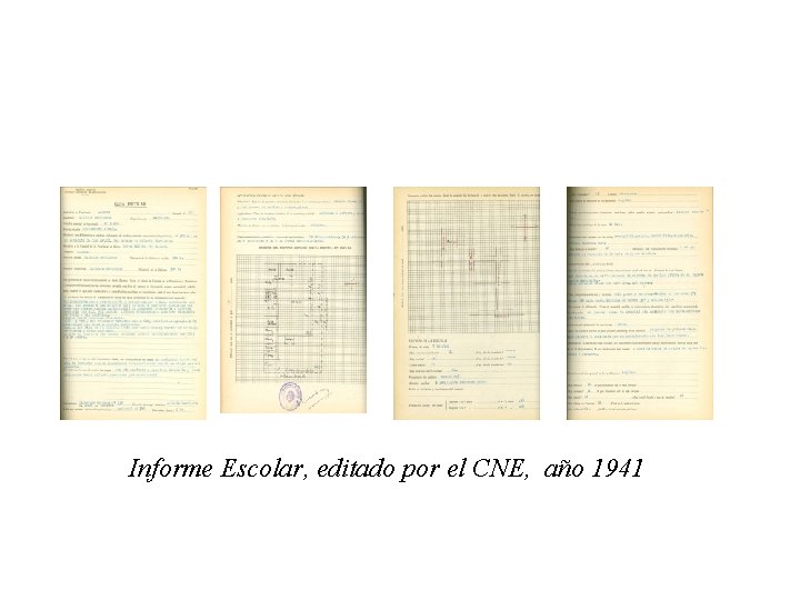 Informe Escolar, editado por el CNE, año 1941 