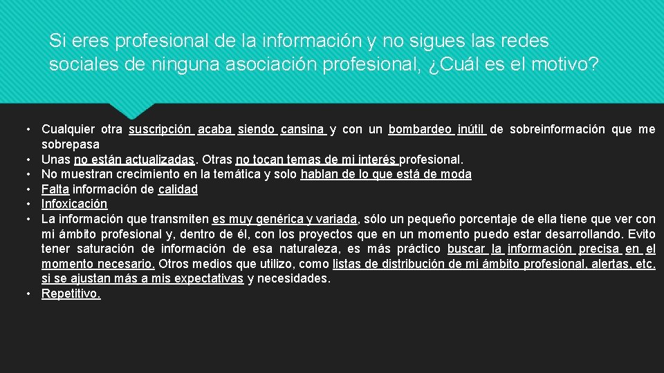 Si eres profesional de la información y no sigues las redes sociales de ninguna