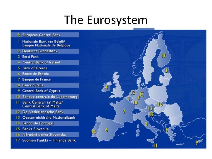 The Eurosystem 