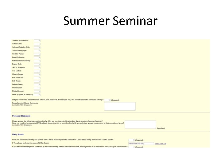 Summer Seminar 