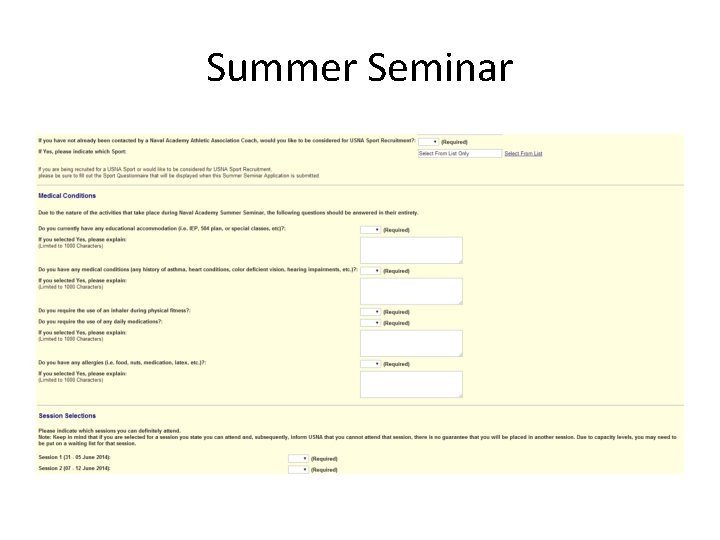 Summer Seminar 