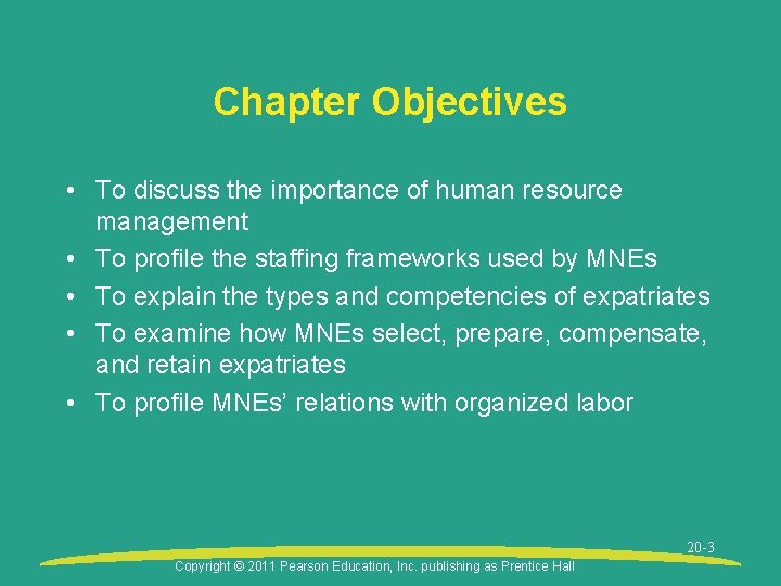 Chapter Objectives • To discuss the importance of human resource management • To profile