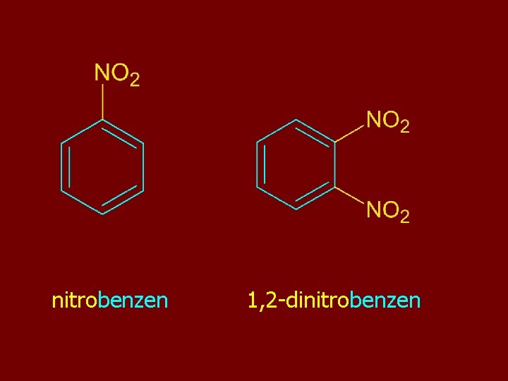 nitrobenzen 1, 2 -dinitrobenzen 