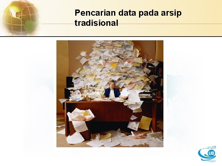 Pencarian data pada arsip tradisional 