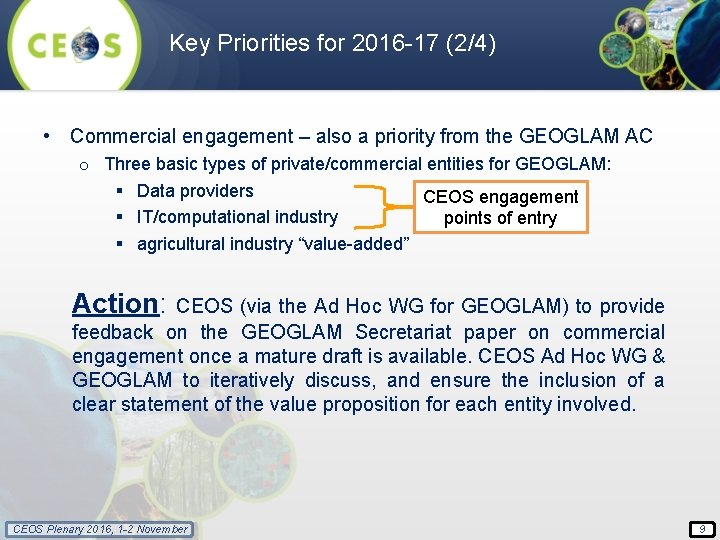 Key Priorities for 2016 -17 (2/4) • Commercial engagement – also a priority from