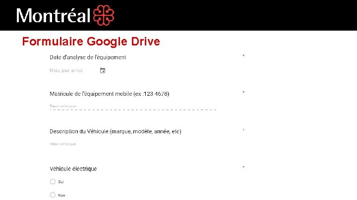 Formulaire Google Drive 