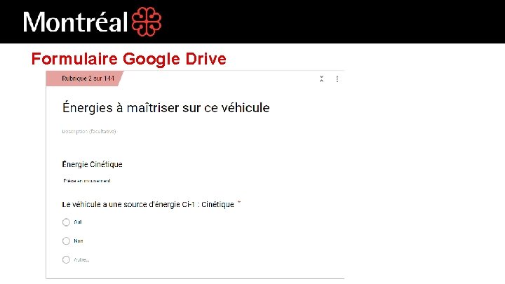 Formulaire Google Drive 