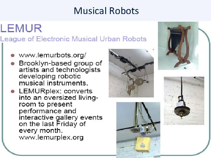 Musical Robots 