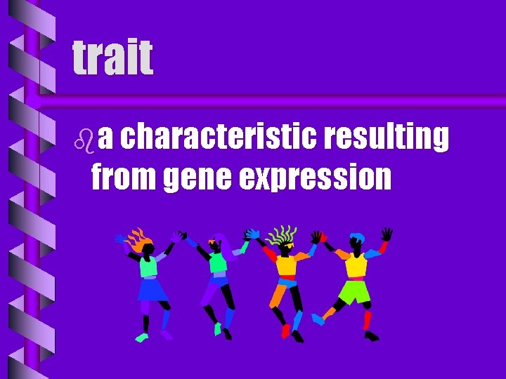 trait ba characteristic resulting from gene expression 