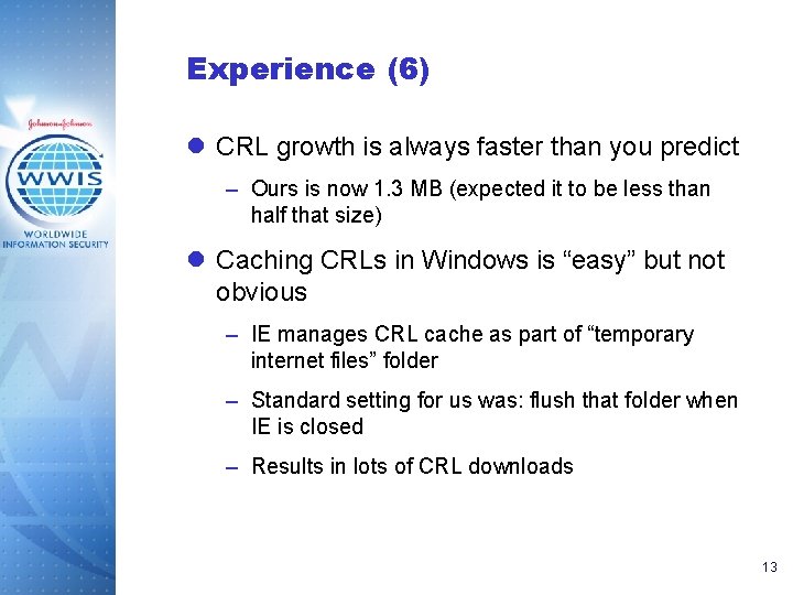 Experience (6) l CRL growth is always faster than you predict – Ours is