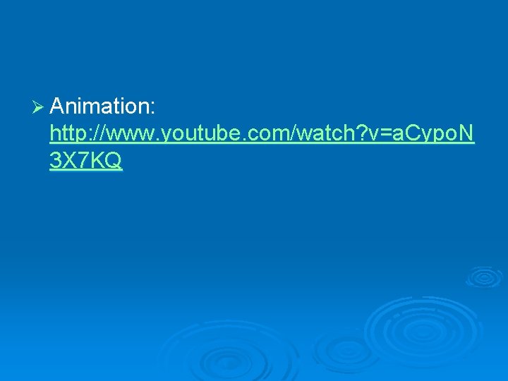 Ø Animation: http: //www. youtube. com/watch? v=a. Cypo. N 3 X 7 KQ 