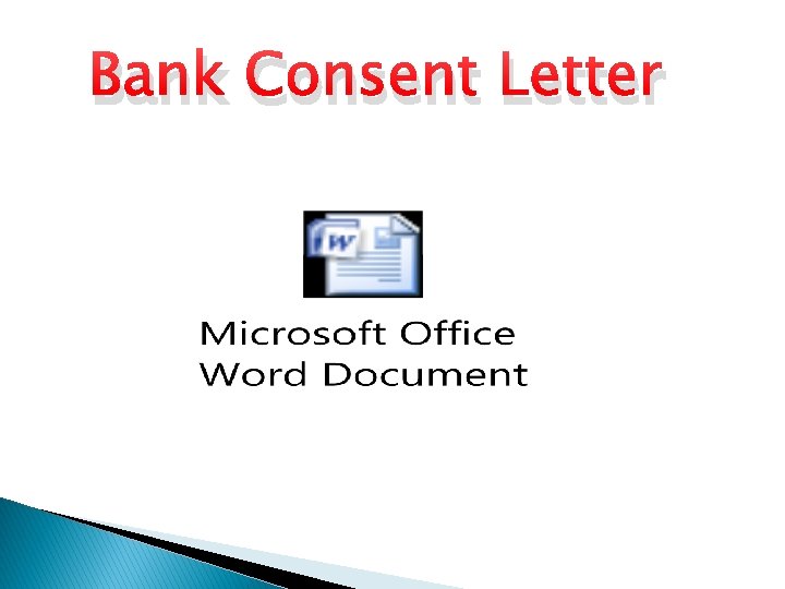 Bank Consent Letter 