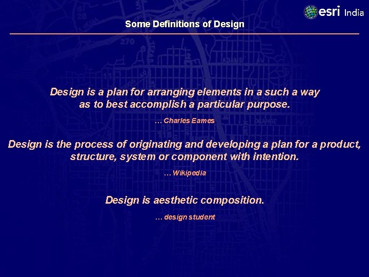 Some Definitions of Design is a plan for arranging elements in a such a