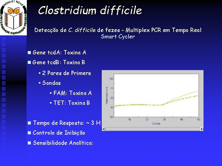 Clostridium difficile Detecção de C. difficile de fezes - Multiplex PCR em Tempo Real