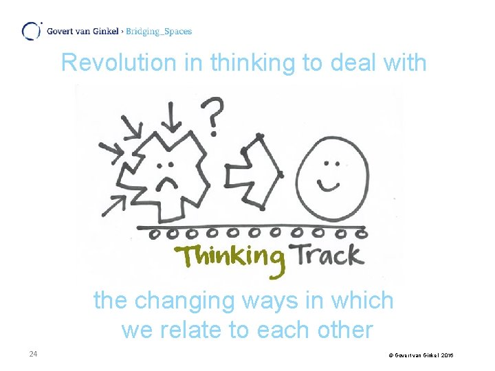Revolution in thinking to deal with the changing ways in which we relate to