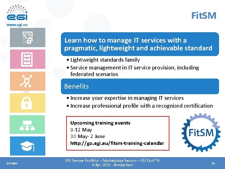 Fit. SM Learn how to manage IT services with a pragmatic, lightweight and achievable