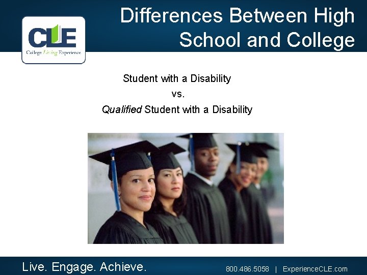 Differences Between High School and College Student with a Disability vs. Qualified Student with