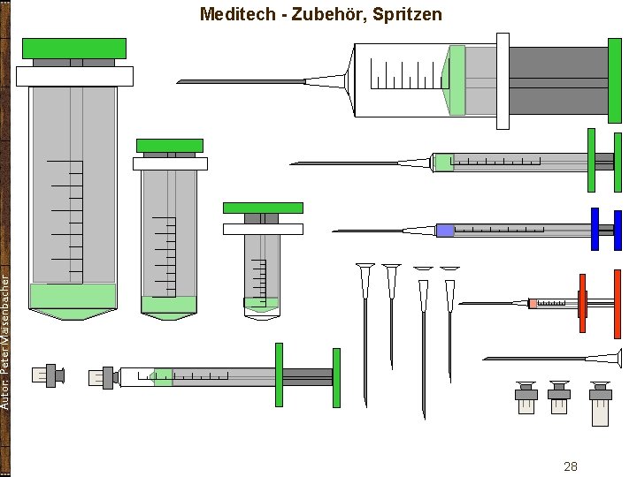 Autor: Peter Maisenbacher Meditech - Zubehör, Spritzen 28 