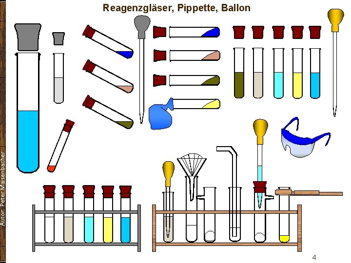 Autor: Peter Maisenbacher Reagenzgläser, Pippette, Ballon 4 