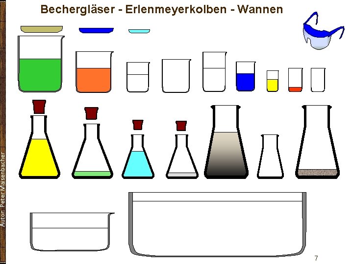 Autor: Peter Maisenbacher Bechergläser - Erlenmeyerkolben - Wannen 7 