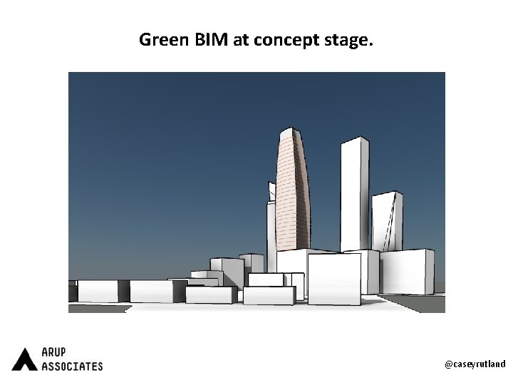 Green BIM at concept stage. @caseyrutland 