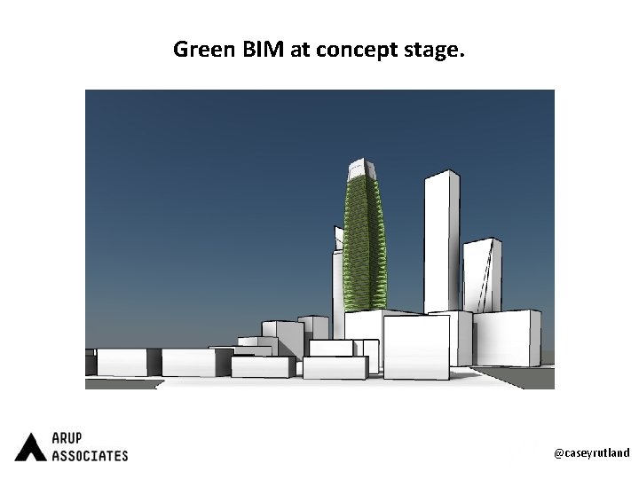 Green BIM at concept stage. @caseyrutland 