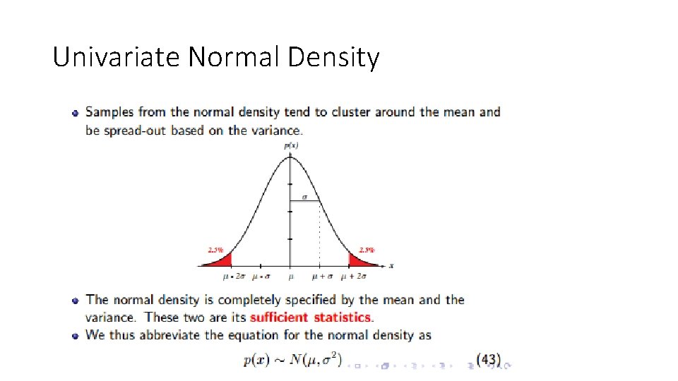 Univariate Normal Density 