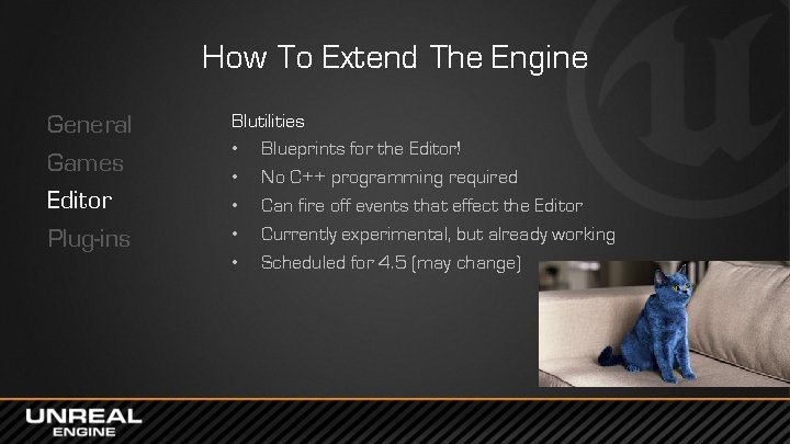 How To Extend The Engine General Games Editor Plug-ins Blutilities • Blueprints for the