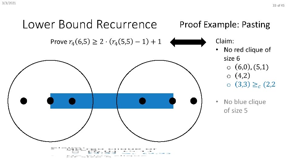 3/3/2021 33 of 45 Lower Bound Recurrence Proof Example: Pasting 