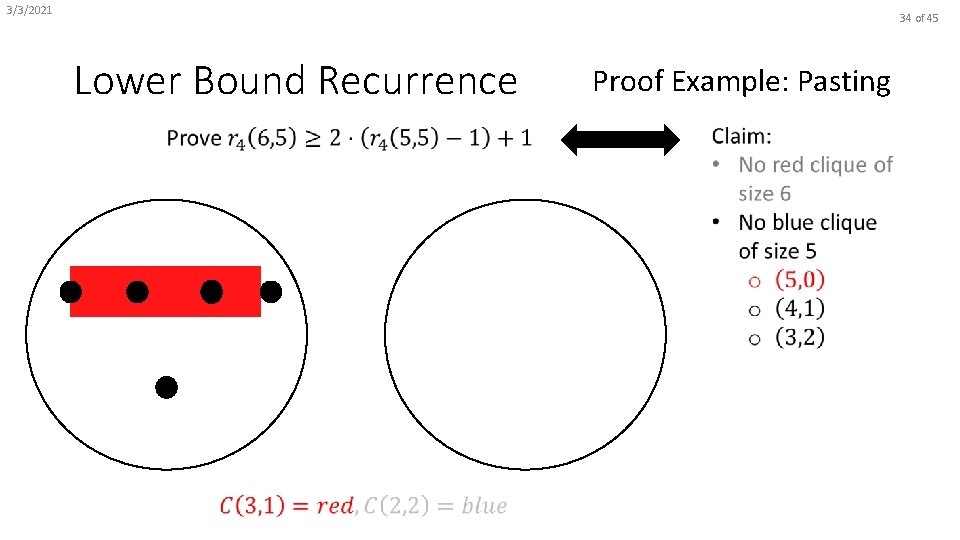 3/3/2021 34 of 45 Lower Bound Recurrence Proof Example: Pasting 