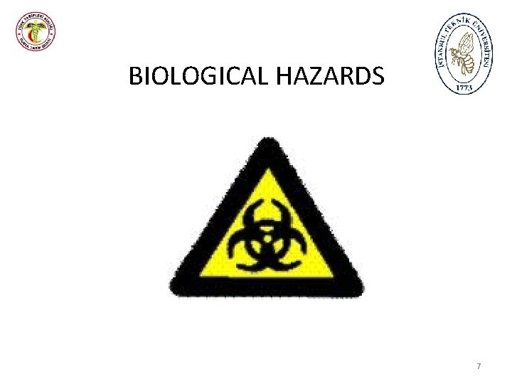 BIOLOGICAL HAZARDS 7 