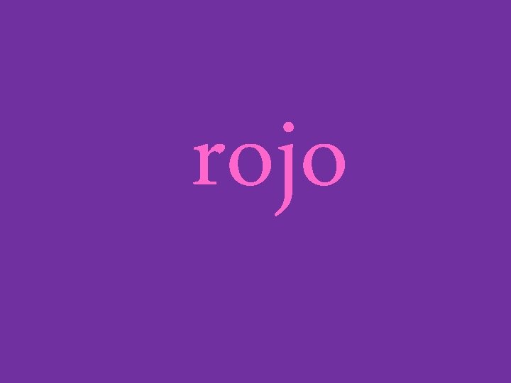 rojo 